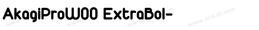 AkagiProW00 ExtraBol字体转换